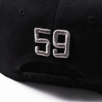 Custom Black Light Gray-White Stitched Adjustable Snapback Hat