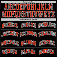Custom Black Orange-White Authentic Throwback Basketball Jersey