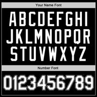 Custom Black White-Gray Authentic Throwback Basketball Jersey