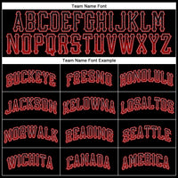 Custom Black Red-Gray Authentic Drift Fashion Baseball Jersey