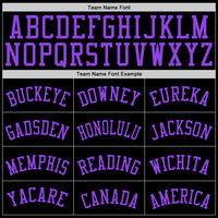 Custom Black Purple 3D Monster Authentic Baseball Jersey