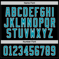 Custom Black Teal-White Hockey Jersey