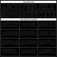 Custom Black Black-Steel Gray Authentic Throwback Basketball Jersey