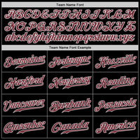 Custom Black Burgundy-White Authentic Baseball Jersey
