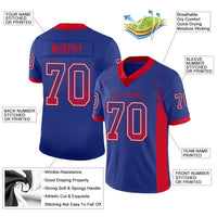 Custom Football Jersey - Royal Red-White Drift Fashion
