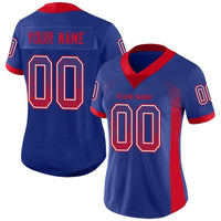 Custom Football Jersey - Royal Red-White Drift Fashion