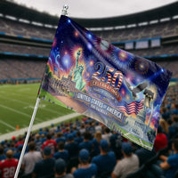 USA 250th Anniversary House Flag | Celebrating 250 Years of Freedom1776-2026 Patriotic Art | Weather-Resistant DoubleSided Premium Polyester | Gift for Patriotic American History Fans