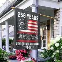 250 Years Semiquincentennial House Flag | 1776-2026 We The People Patriotic Design | Premium Weather-Resistant Polyester | Collectible Anniversary Decor