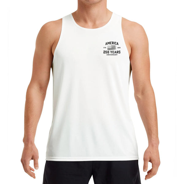 America 250 Years Anniversary Tank Top | 1776-2026 Patriotic Flag Design | Soft Breathable Unisex Fit | Gift for History Buffs