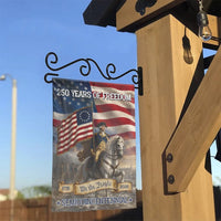 George Washington Garden Flag | 250 Years of Freedom Semiquincentennial Art | Double-Sided Weather-Resistant Polyester | Patriotic Gift for History Lovers