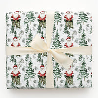 Military Soldier Holiday Gift Wrap, Camo Santa Christmas Wrapping Paper, Camouflage Santa Wrapping Paper, Veteran Present Wrapping Paper
