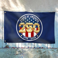 250 Years of America House Flag | 1776-2026 Semiquincentennial Commemorative | Double-Sided Patriotic Grommet Flag | Premium Weather-Resistant Polyester