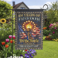 250 Years of Freedom Garden Flag | We the People 1776-2026 Design | Double-Sided Weather-Resistant Polyester | Collector's Patriotic Yard Decor