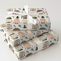 Festive Holiday Gift Wrap, Ugly Christmas Sweater Wrapping Paper, Watercolor Xmas Tree Wrapping Paper, Adorable Holiday Present Wrapping Paper