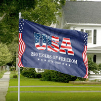 USA 250 Years of Freedom House Flag | Stars and Stripes 1776-2026 Anniversary Design | Weather-Resistant DoubleSided Outdoor Flag | Patriotic Gift for Independence Day