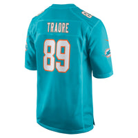 Miami Dolphins Seydou Traore Aqua Team Game Jersey