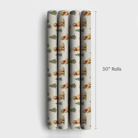 Holiday Dog Gift Wrap, Goldendoodle Christmas Wrapping Paper, Adorable Puppy Wrapping Paper, Christmas Tree Gift Wrap, Dog Lover Present Wrap