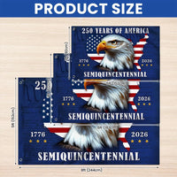 250 Years of America Flag | 1776-2026 Semiquincentennial Patriotic Eagle House Flag | Double-Sided UV-Resistant Polyester | Outdoor Home Decor Gift