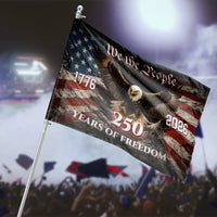 Eagle House Flag | We The People 250 Years of Freedom Vintage American Flag Art | Premium Double-Sided Polyester | Patriotic Gift for History Lovers