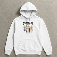 America 250 Years Hoodie | Vintage Fighter Jet American Flag Graphic | Premium Cotton | Collector's 4th of July Gift for Patriots