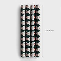 Lab Coat Scientist Christmas Gift Wrap, Doctor Santa Wrapping Paper, Medical Nurse Holiday Present Paper, Science Xmas Wrapping Paper