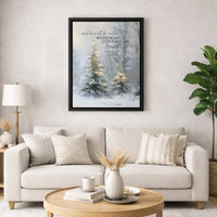 Scripture Bible Verse Canvas, Isaiah 9 6 Wonderful Counselor Canvas Wall Art, Christmas Holiday Wall Decor, Christian Faith Canvas Print