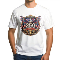America 250 Years T-Shirt | Freedom 1776-2026 Patriotic Eagle Graphic | Soft Breathable Cotton Tee | Gift for Independence Day Fans