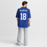 New York Giants J.J. McCarthy Royal Team Game Jersey