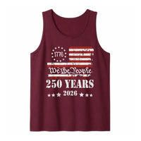 We The People 1776 Tank Top | 250 Years Anniversary Patriotic Design | Soft Breathable Cotton Blend | Gift for American History Fans