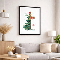 Christian Christmas Canvas Print, The Season the Reason Canvas Wall Art, Religious Cross Tree Canvas Decor, Holiday Home Canvas Wall Art