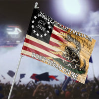 250 Years of Freedom House Flag | Gadsden Rattlesnake 1776-2026 Don't Tread on Me | Double-Sided Premium Polyester | Patriotic American 250th Anniversary Outdoor Decor Gift
