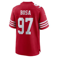 San Francisco 49ers Nick Bosa Nike Scarlet Team Game Jersey