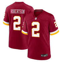 Washington Commanders Amik Robertson Burgundy Team Game Jersey