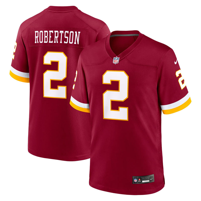 Washington Commanders Amik Robertson Burgundy Team Game Jersey