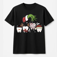 Holiday Tooth Graphic T-Shirt, Humorous Dentist Christmas T-Shirt, Dental Hygienist Xmas T-Shirt, Dental Assistant Holiday Tee, Dentist Present
