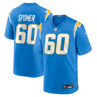 Los Angeles Chargers Jacob Spomer Powder Blue Team Game Jersey