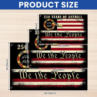 250 Years We The People Flag | 1776-2026 American Patriotic Grommet Flag | UV-Resistant Polyester | Veterans Day Memorial Day Gift