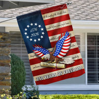 250 Years of Freedom Garden Flag | We The People 1776-2026 Patriotic Eagle Design | Double-Sided Polyester | Americana Commemorative Decor