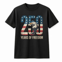 250 Years Of Freedom T-Shirt | Patriotic USA Independence 1776-2026 Graphic | 100% Cotton Premium Quality | Unisex Gift For American History Lovers