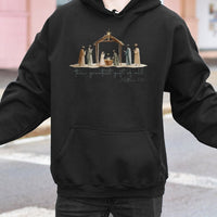 The Greatest Present of All Sweatshirt, Nativity Scene Hoodie, Christian Christmas Pullover, Religious Faith Hooded Sweater, Xmas Present for Her