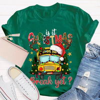 Humorous Bus Driver Holiday T-Shirt, School Bus Christmas Break Shirt, Christmas Vacation Graphic Tee, Bus Driver Appreciation Present