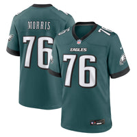 Philadelphia Eagles Micah Morris Midnight Green Team Game Jersey