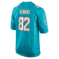 Miami Dolphins AJ Henning Aqua Team Game Jersey