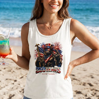 Patriotic Bigfoot Tank Top | USA 250 Years 1776-2026 America Independence Day Graphic | Premium Lightweight Breathable Fabric | Summer 4th of July Gift for Men Women