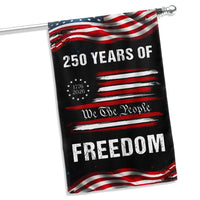250 Years of Freedom Garden Flag | 1776-2026 Semiquincentennial Commemorative | Double-Sided Polyester | Patriotic Home Decor Gift
