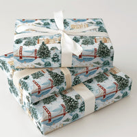 Golden Gate Bridge Gift Wrap, San Francisco Christmas Wrapping Paper, Snowy San Francisco Present Paper, California Holiday Wrapping Paper