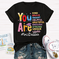 Personalized Name You Are Brave Casual T-Shirt