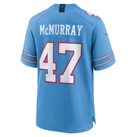 Tennessee Titans Jalen McMurray Light Blue Team Game Jersey