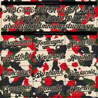 Custom Camo Black-Cream 3D Authentic Salute To Service Baseball Jersey