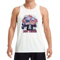 America 250th Anniversary Trump Tank Top | Patriotic 250 Years Freedom Flag Graphic | Soft Breathable Lightweight Fabric | Premium July 4th Gift for Men Women